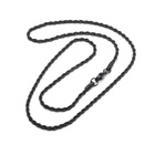 Czarny Łańcuszek ze Stali Szlachetnej Singapur