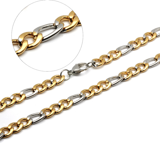 Łańcuszek ze Stali Szlachetnej Figaro dł.50cm