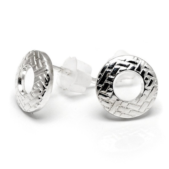 Srebrne Kolczyki Okrągłe