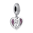 Srebrna Zawieszka Przywieszka 30 Urodziny