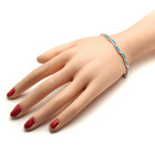 Srebrna Bransoletka z Niebieskim Opalem