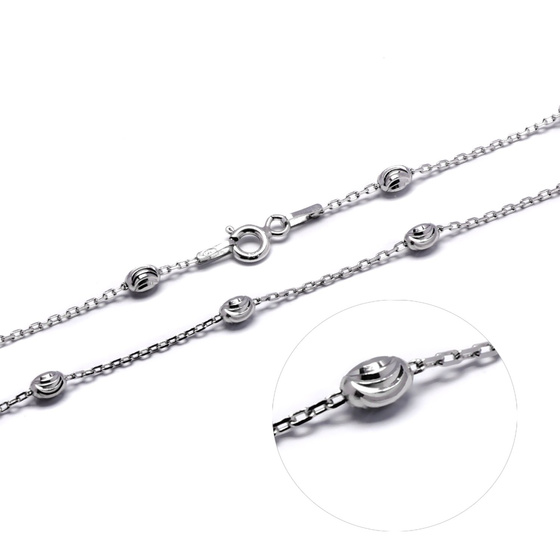 Srebrny Łańcuszek Długość 50cm