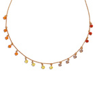 Naszyjnik Srebrny Pokryrty Złotem