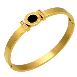 Bransoletka z Liczbami Rzymskimi Pokryta Złotem