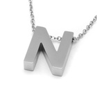 Naszyjnik Literka N Stal Szlachetna