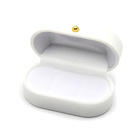 Białe Pudełko na Pierścionek Obrączki