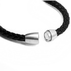 Bransoletka ze Skóry Naturalnej i Stal Szlachetna