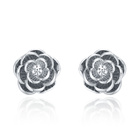 Srebrne Kolczyki Kwiatuszki