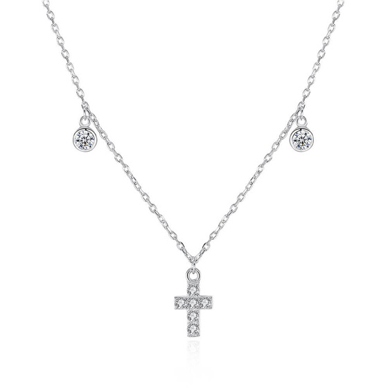 Srebrny Naszyjnik z Krzyżykiem