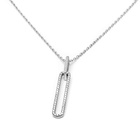 Damski Srebrny Naszyjnik z Cyrkoniami