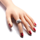 Srebrny Sygnet Pierścionek z Cyrkoniami