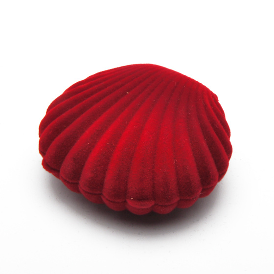 Pudełko na Biżuterię Czerwona Muszla