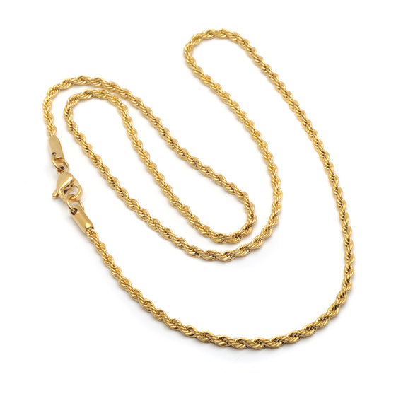 Złoty Łańcuszek ze Stali Szlachetnej Singapur