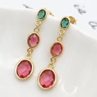 Złote Kolczyki ze Srebra z Cyrkoniami