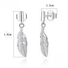 Srebrne Kolczyki Listki