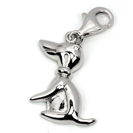 Srebrna Przywieszka do Bransoletki Piesek