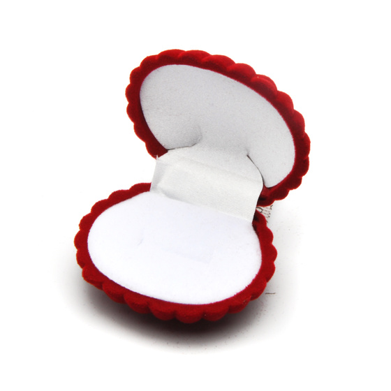 Pudełko na Biżuterię Czerwona Muszla