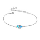 Srebrna Bransoletka z Niebieskim Opalem