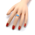 Srebrny Pierścionek z Opalem Wzór Grecki